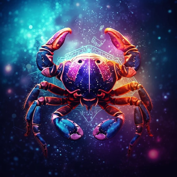 Zodiac Cancer Crab - Etsy
