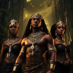 African King and His Queens II