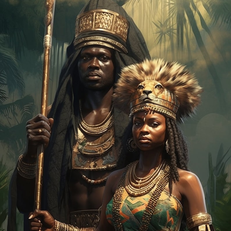 African King And Queen Classic Edition 1 Etsy african-king-and-queen-classic-edition-1-etsy