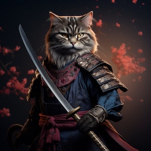 Samurai and Ninja Cat 1
