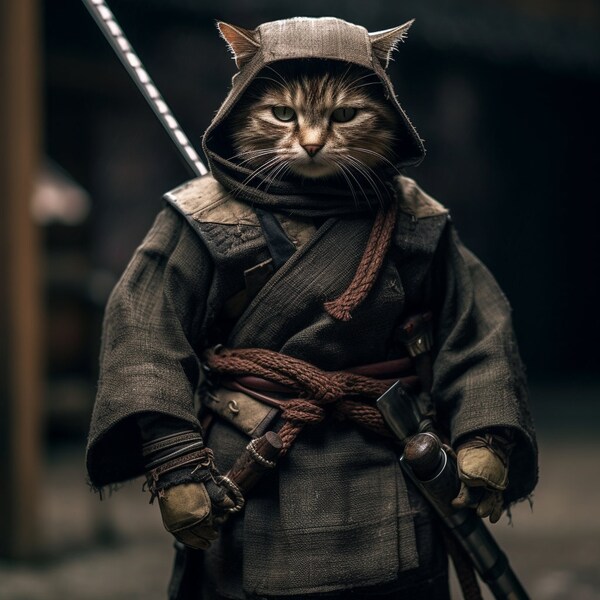 Ninja Cat - Etsy