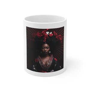 Taza de cerámica African Geisha Girls 2 11oz