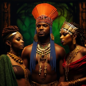 African King and his Queens I