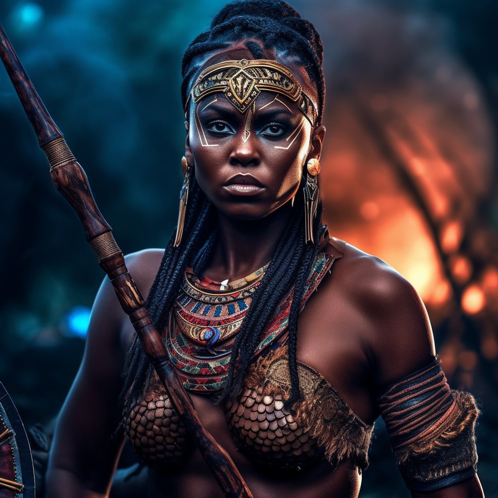 Black African Warrior Queen - Etsy