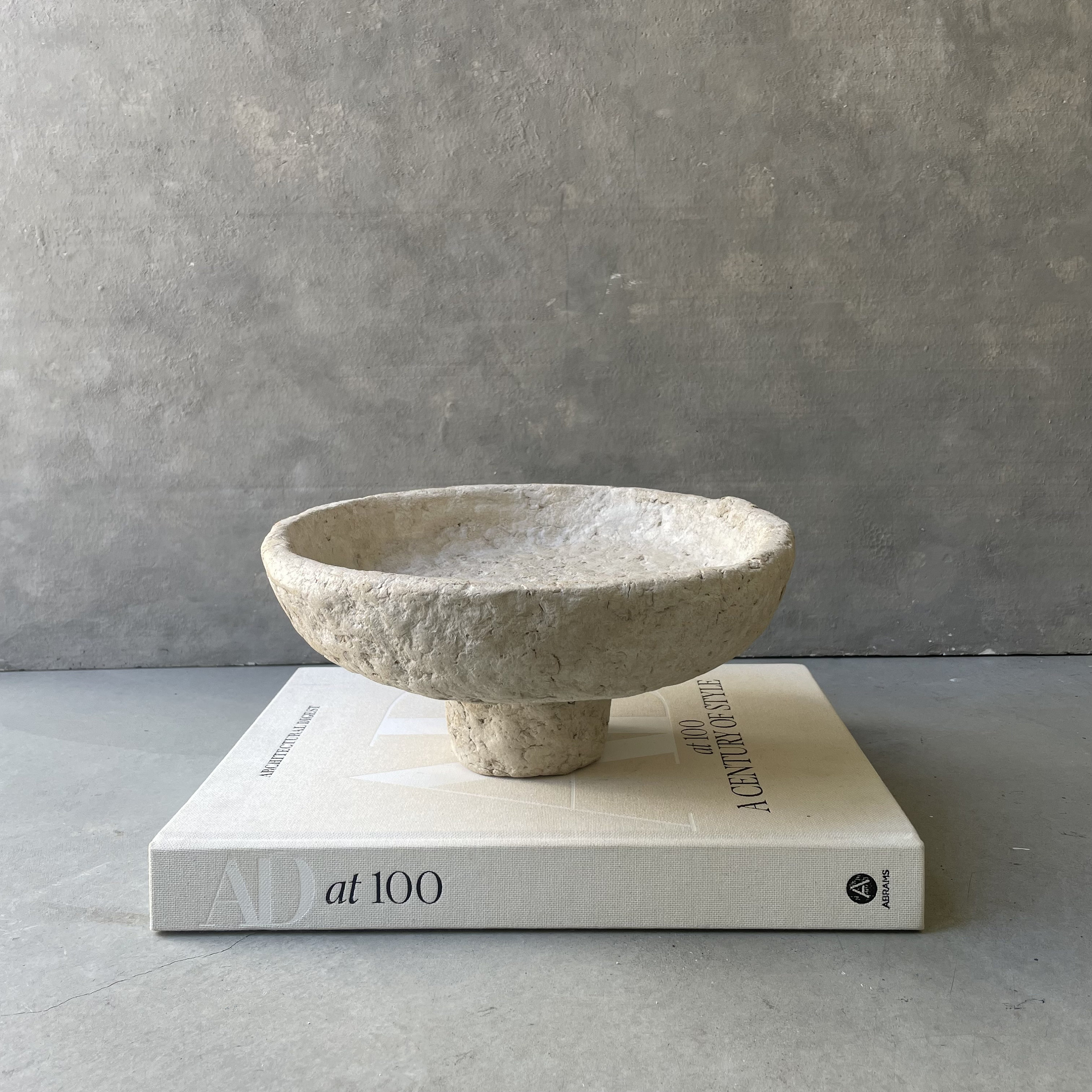 Paper Mache Pedestal Bowl, Wabi Sabi Bowl, Coffee Table Decor, Bowl Cozy, Handmade Bowl Etsy