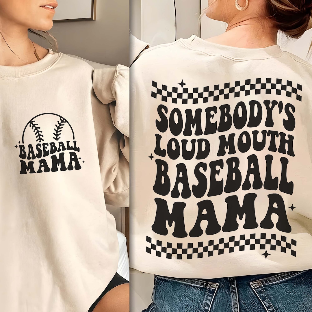 Somebody's Loud Mouth Baseball Mama PNG Baseball Mama Etsy