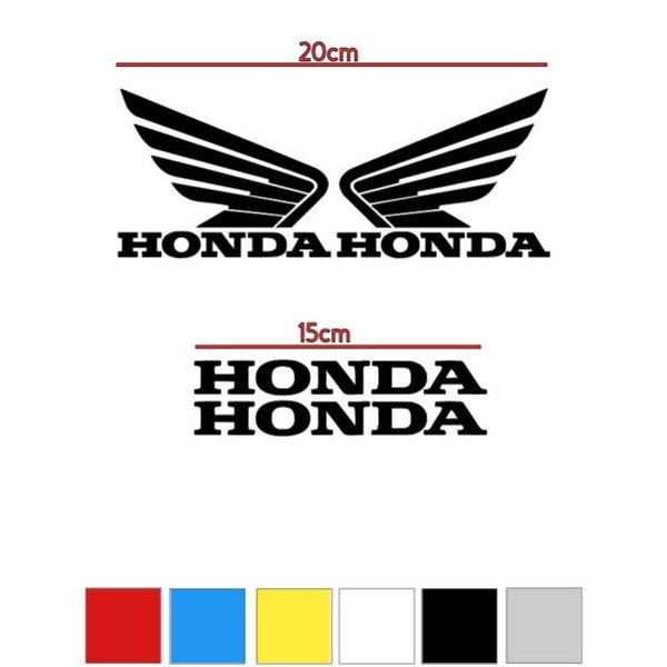 Paire D'autocollants Adhésifs Honda Argent Métallisé – Logo D'origine, Ref AD7701212