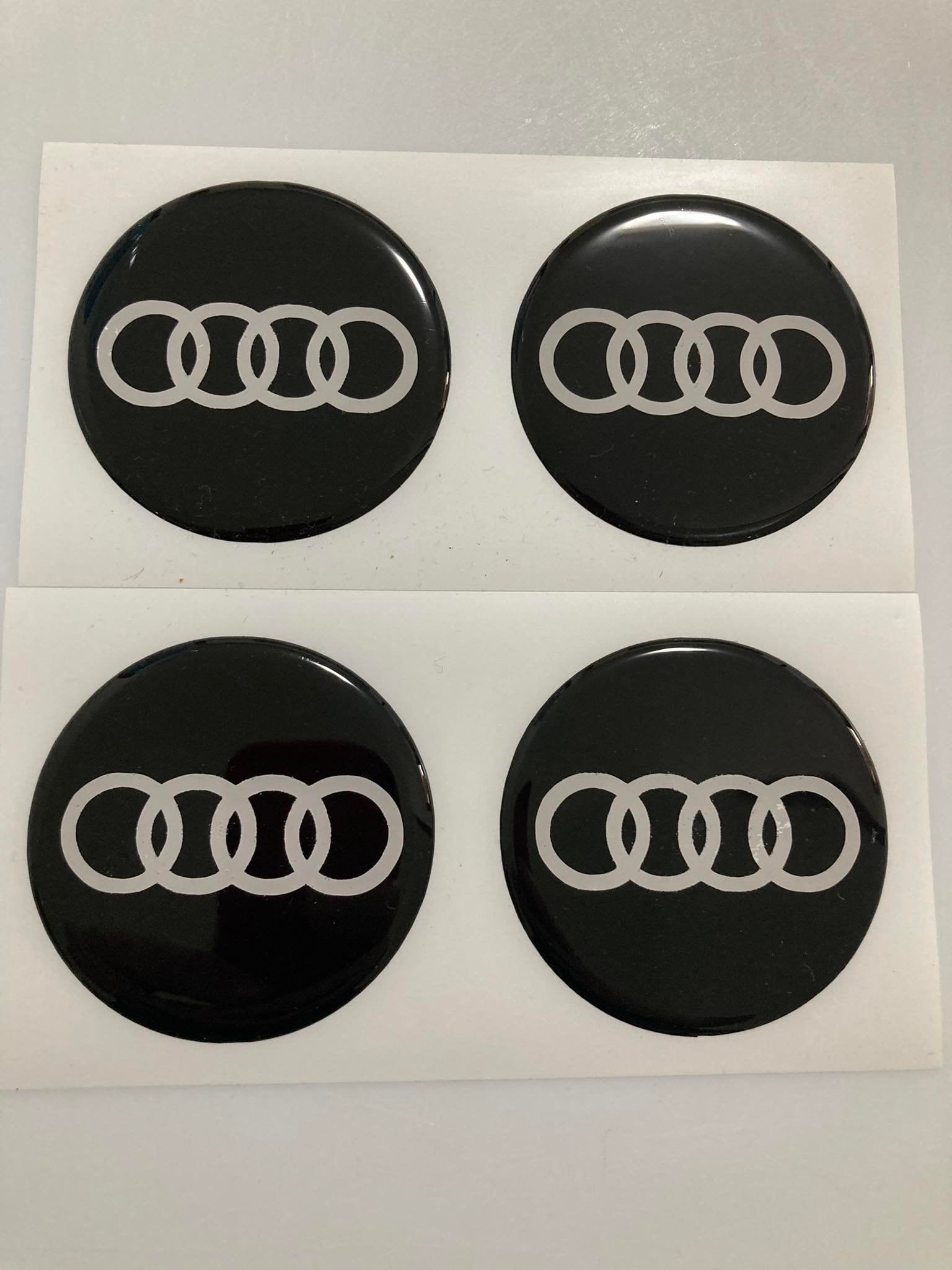 Adesivi Metallo 3D Per AUDI S8 - Stemmi Auto Personalizzati Silver