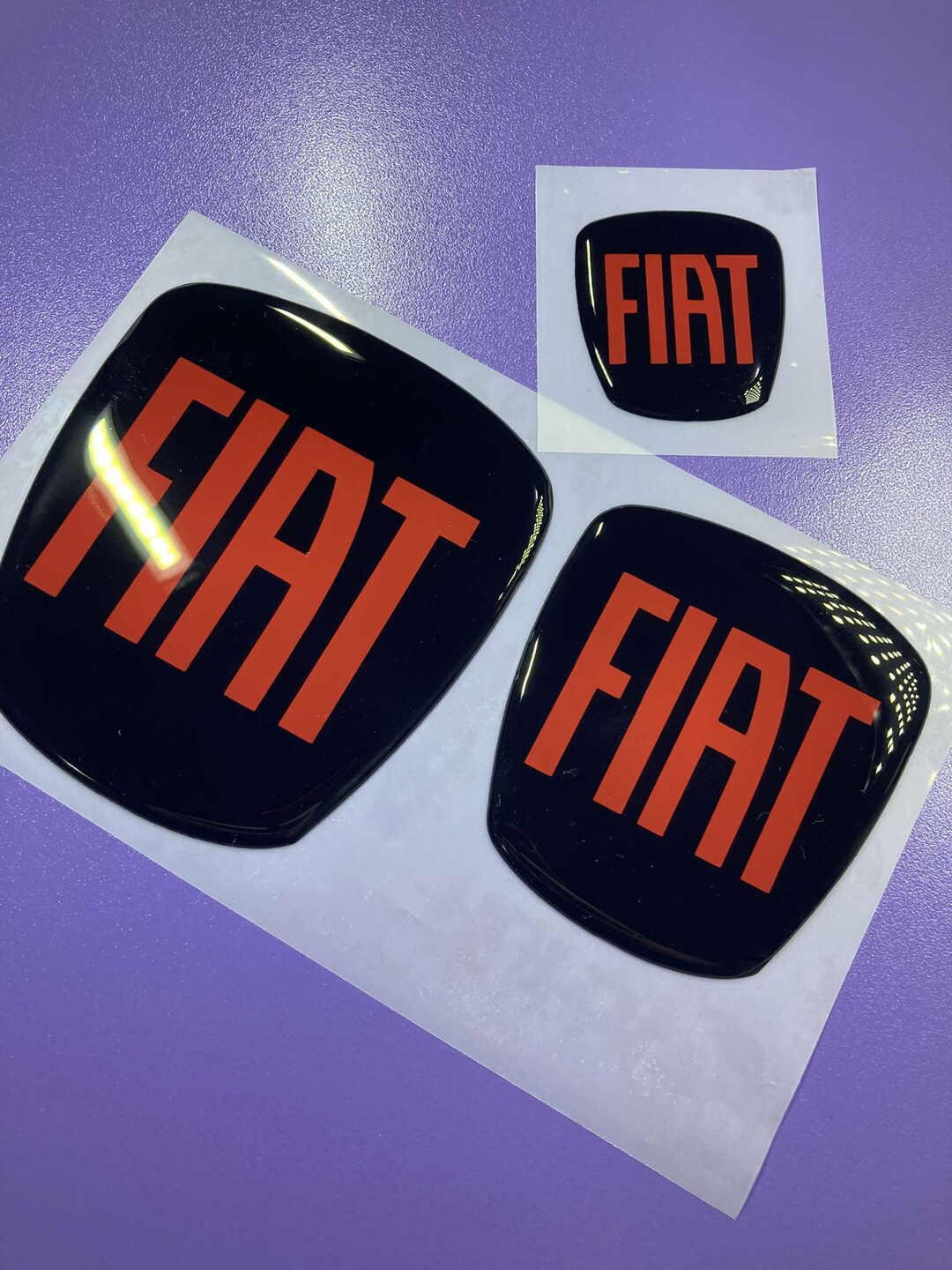 Kit Logo Grande Punto 3D - Anteriore, Posteriore, Volante E Portachiavi, Adesivi Resinati Nero/Bianco - Foto 10