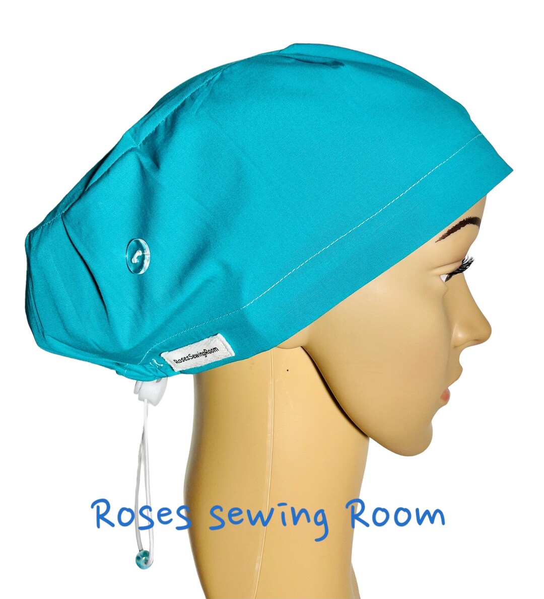 Plain Teal Scrub Cap - Scrub Cap for Women, Surgical Cap, Scrub Hat ...