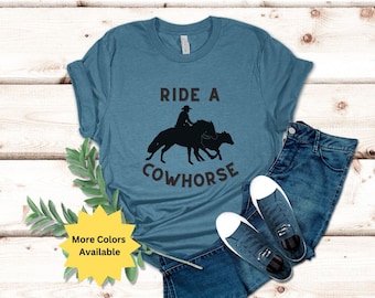 Berijd een koepaard, unisex jersey T-shirt met korte mouwen