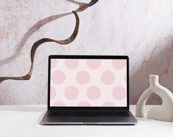 Rosa prickig skrivbordsbakgrund | Flickig laptopbakgrund (1920 x 1080 px)