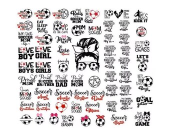 Soccer Mom Svg Bundle, Soccer Svg, Soccer Shirt Svg, Soccer Mom Life Svg, Soccer Svg Designs, Supportive Mom Svg, Sports, Cut File Cricut