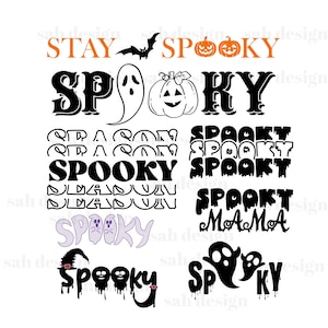 Halloween Spooky Vibes Svg, Pliki Cricut Fall, Upiorny sezon Svg, Cukierek albo psikus, Halloween SVG, PNG, DXF, Jpg Cyfrowe projekty do pobrania