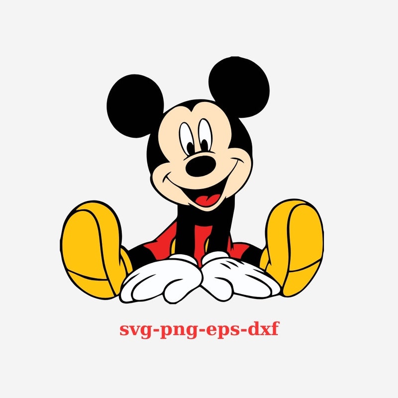 Mickey Mouse Svg - Etsy