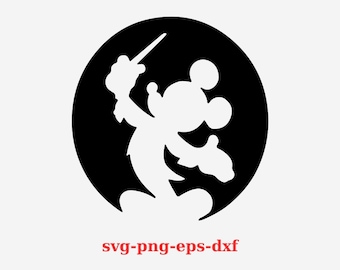 Mickey Svg, Mickey head svg, Mickey silhouette svg, mouse svg, Vinyl Cut File, Svg, Pdf, Jpg, Png, Ai Printable Design File