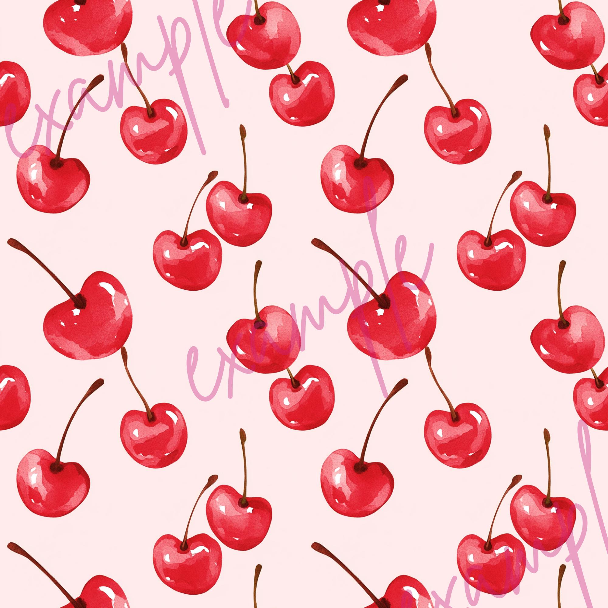 Cherry Seamless Digital Pattern for Crafting and Design Projects - Etsy