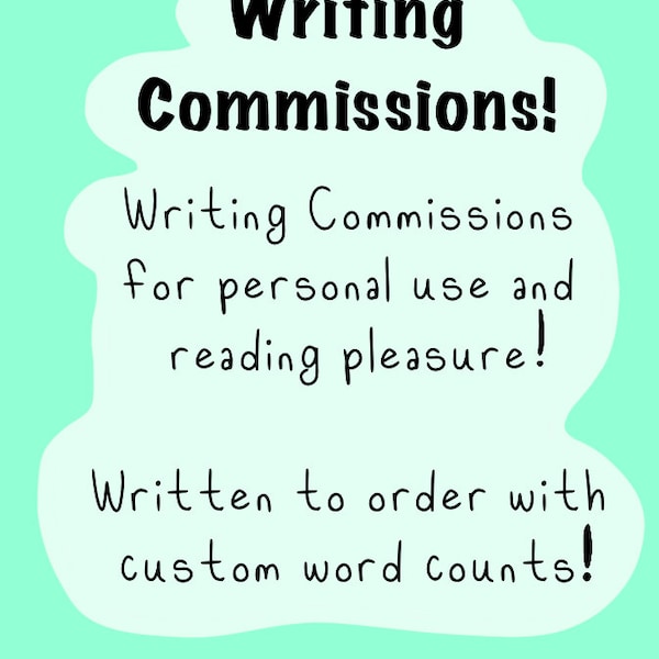 Writing Commissions Examples Writing Commissions - Etsy