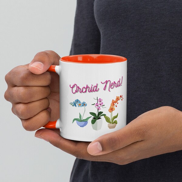 Orchid Lover Nerd Mug Gift Plant Floral Flower Lover Present Mom Her Coffee Tea Botanical Mugs Dendrobium Cymbidium Cattleya Hobby Hunter