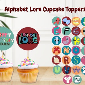 One Document Complete Alphabet Lore Bundle, Uppercase, Lowercase and Number  epssvgpngpdf, Blank and Colorful Alphabet Lore, Digital Alph -  in 2023