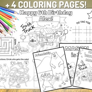 Leo the Truck coloring with boxes  Truck coloring pages, Coloring