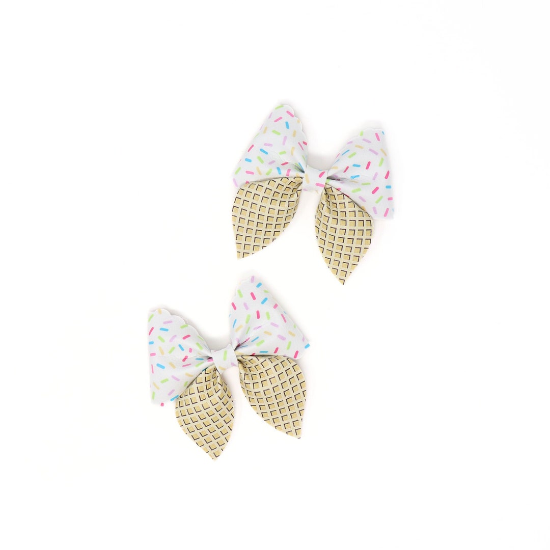 Sprinkles Hair Bow Sailor Tail Bow Hair Accessories for Etsy