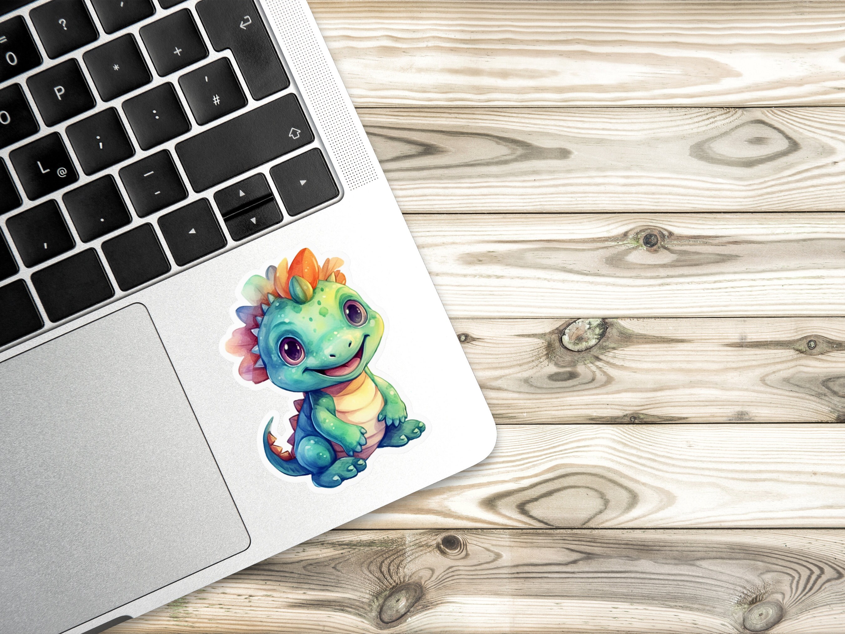 Cute Baby Dino PNG Stickers, Printable Stickers, Instant Download ...