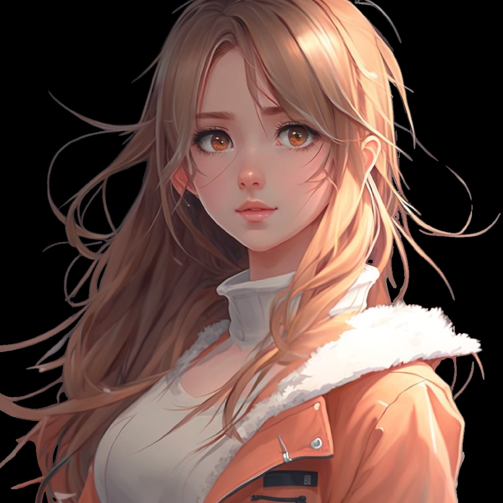 Image of Kind and compassionate anime girl