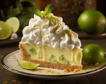 key lime pie sweet-tart Lime pie key, Digital, Recipe