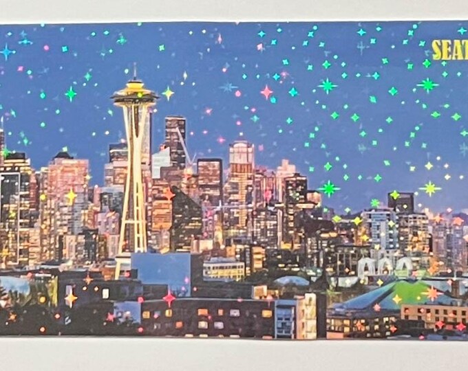 Featured listing image: Night Seattle Skyline Panorama from Kerry Park Overlook