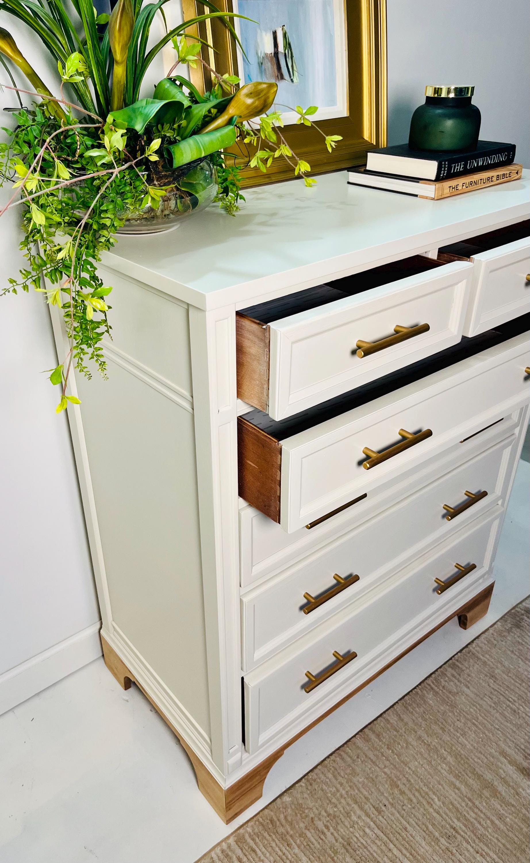 vintage ivory dresser SOLD! Vintage Ivory 6-Drawer Dresser