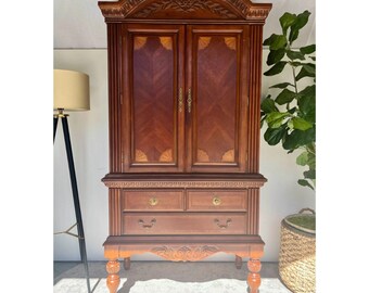 AVAILABLE! Stunning Wood Armoire