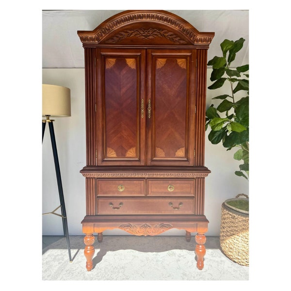 AVAILABLE! Stunning Wood Armoire