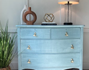 SOLD! Faux Linen Antique Dresser