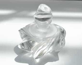 Vintage Lalique ‘Samoa’ Frosted Crystal Perfume Bottle