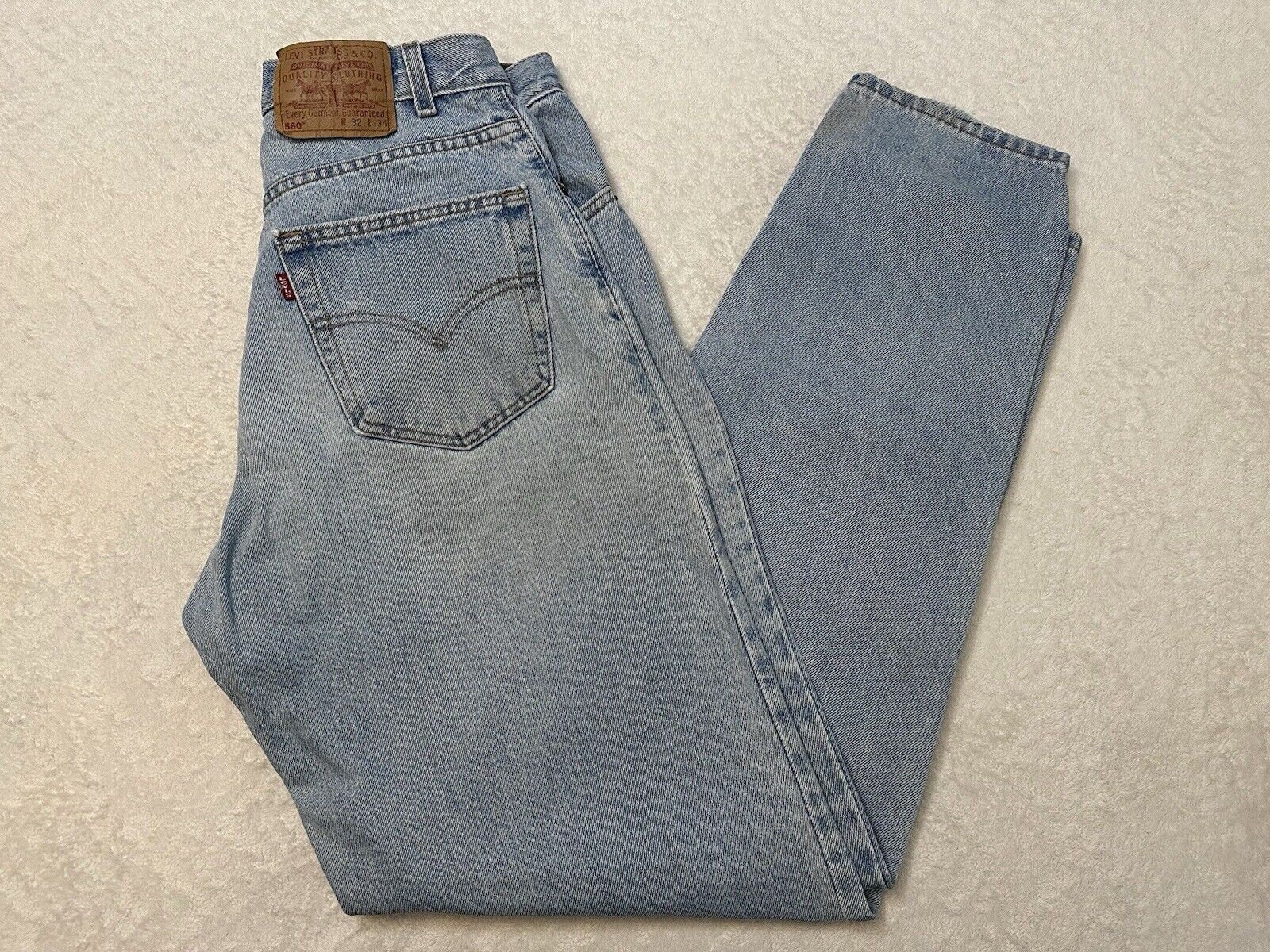 Vintage 90s Y2K Levis Made in USA 560 Loose Fit Tapered Leg
