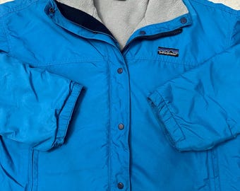 80s Vintage Patagonia Fleece Lined Satin Nylon Jacket Size