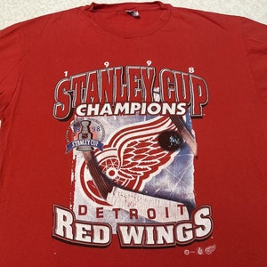 Detroit Red Wings mens medium golf shirt
