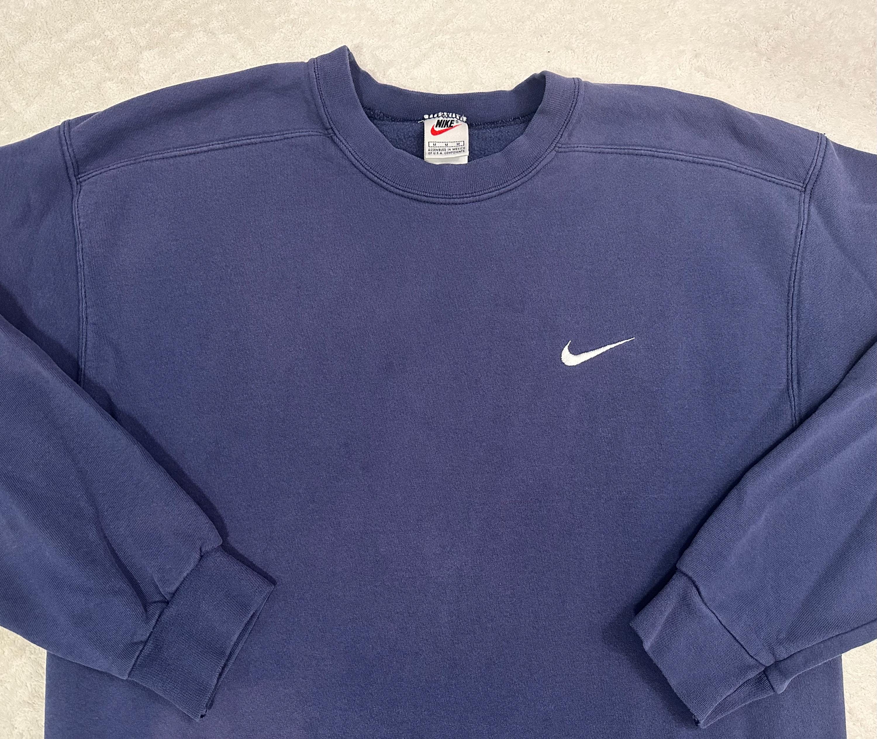 Vintage Navy Blue Nike Sweatshirt - Etsy