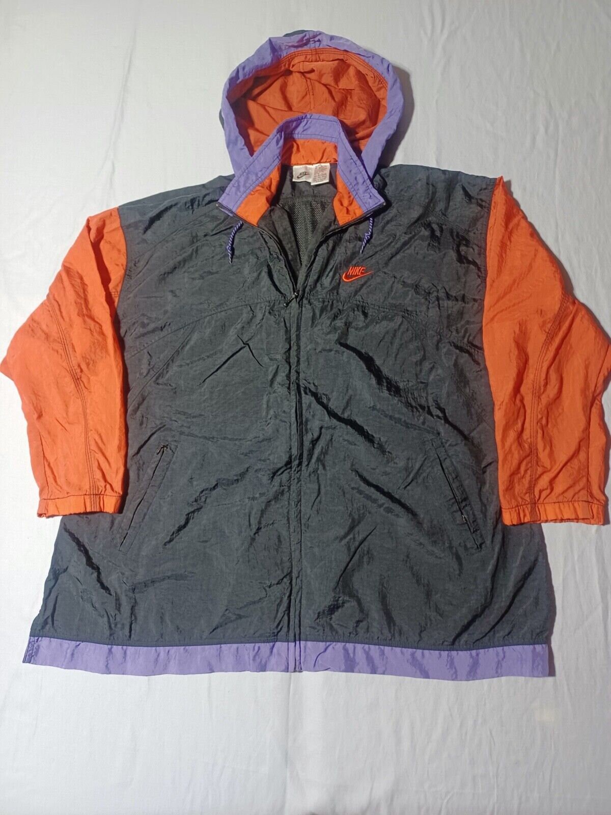 Kuinige-Yurusanai 90's NIKE コットン ジップ 90s NIKE ナイキ コットンキャップ ブラック 刺繍ロゴ F5-03-06
