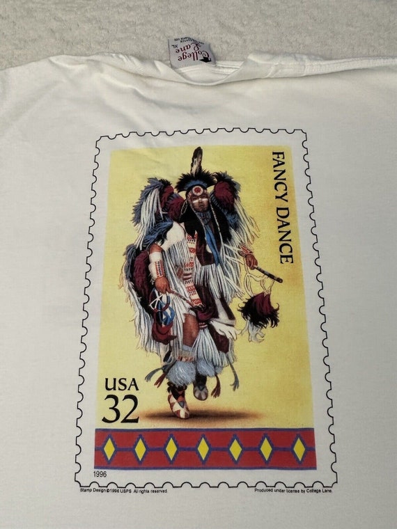 Vintage 1990s 90s USPS Native American Fancy Dance