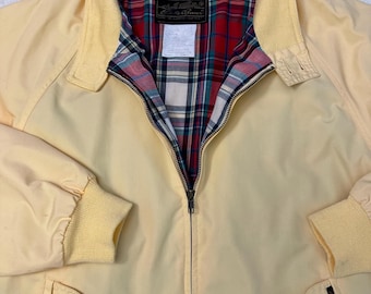 Vintage 90's Eddie Bauer Flannel Lined Blue Harrington Style