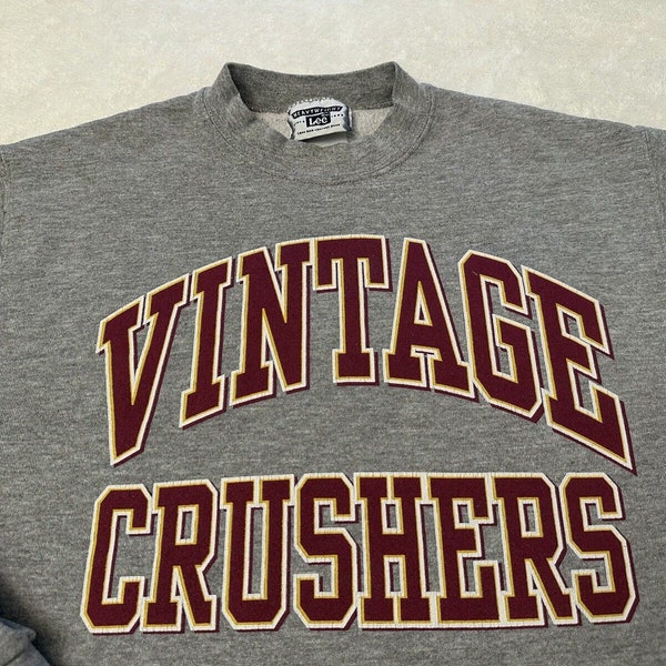 Vintage 1990s 90s Vintage High School Crushers Napa California Sweatshirt, S M