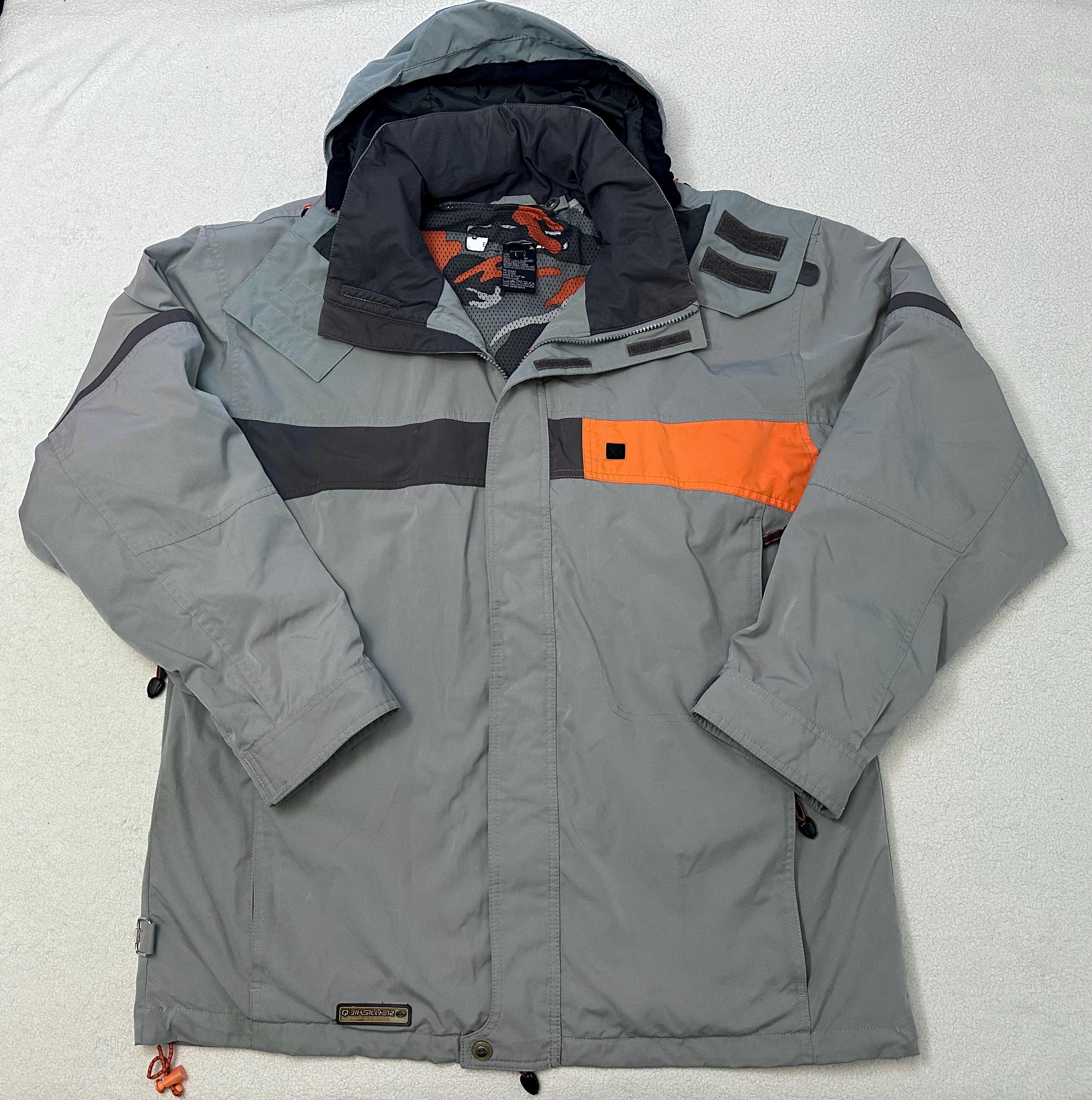 スノーボード 90s QuikSilver  wear set up y2k Vintage 2000s Y2K Quiksilver Snowboard Endurance Series Camo Lined
