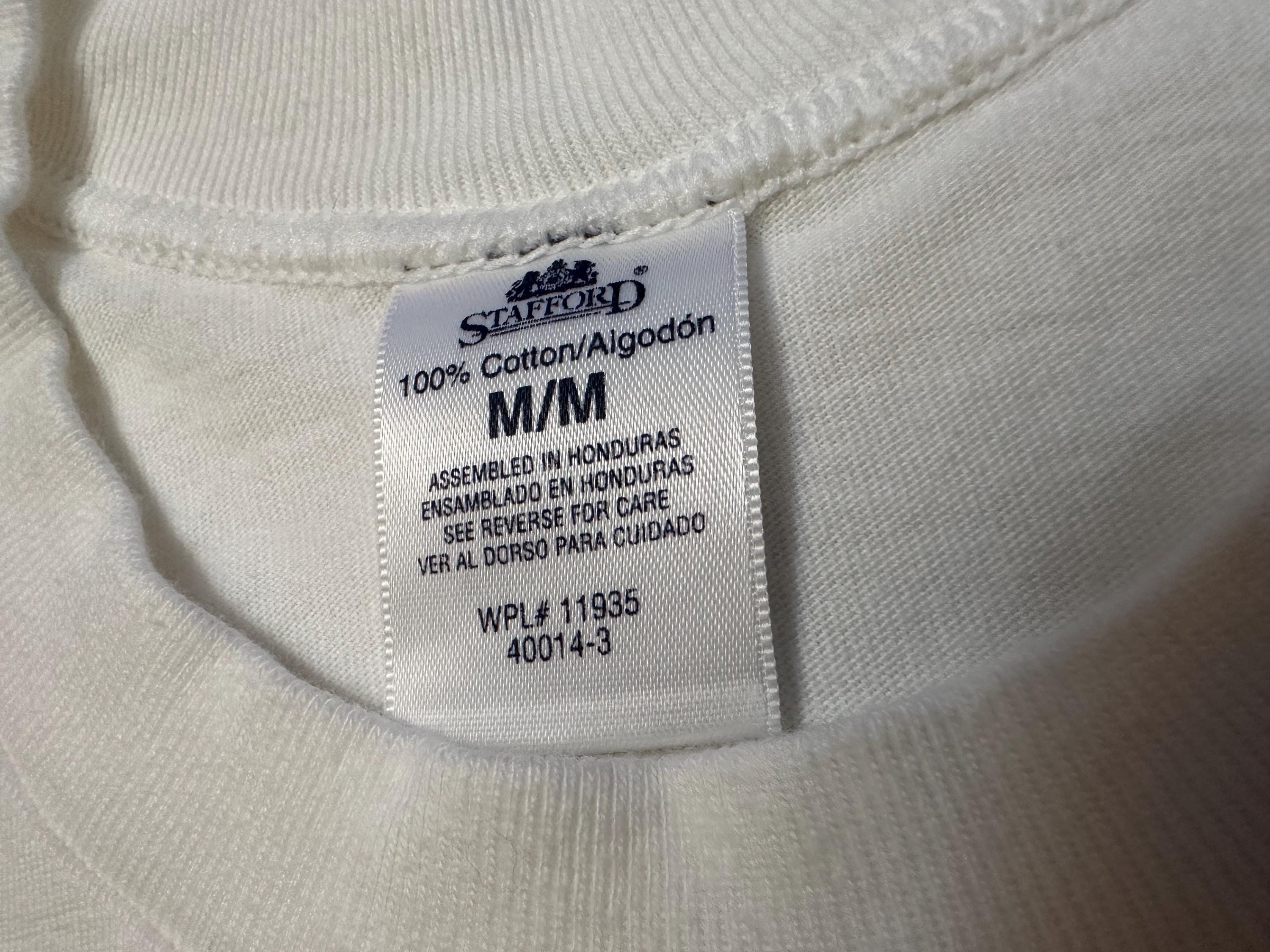 Vintage 1990s 90s Stafford JC Penney Blank Basic Single Stitch 