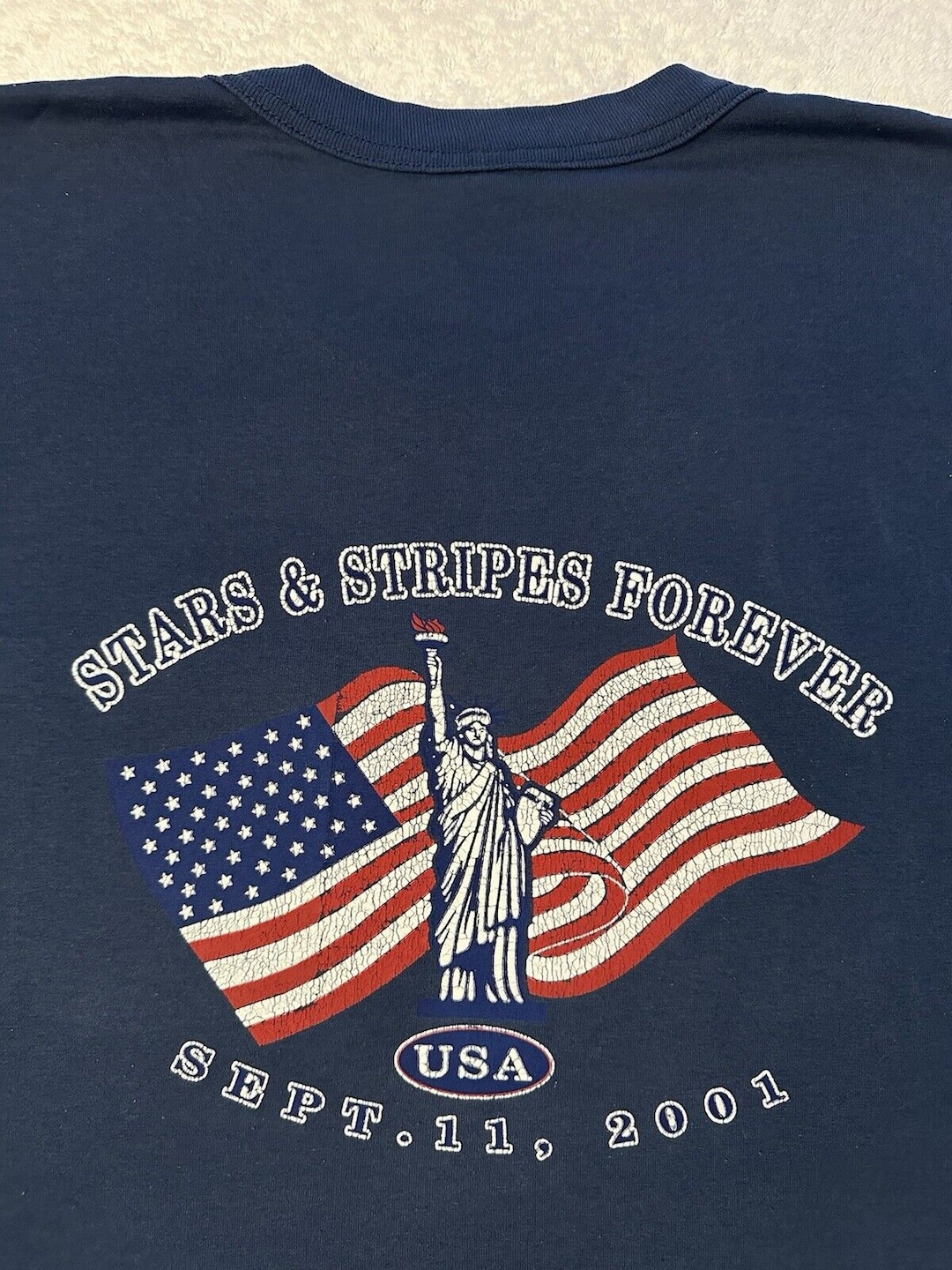 Vintage 2000s September 11th 2001 New York City NYC American Flag