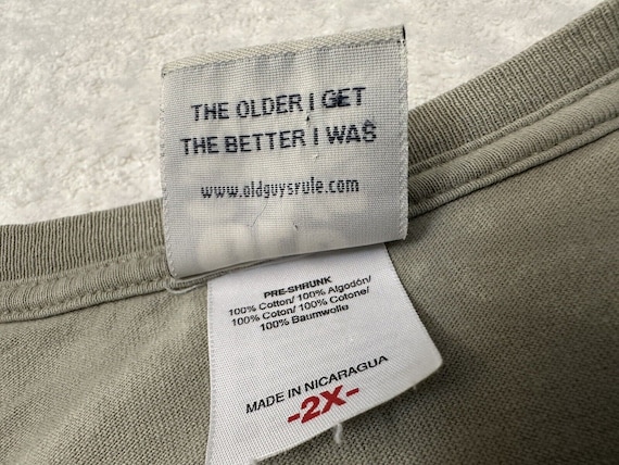 Vintage 2000s Y2K Old Guys Rule Golf Swing Golfing Golfer Humor T-Shirt, XL XXL View 5