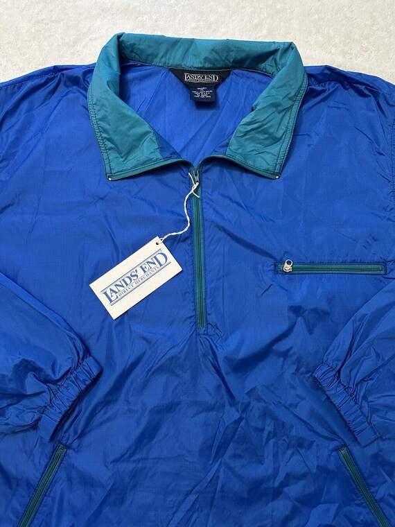 Vintage 1990s Lands End Half Zip Nylon Made in USA Vintage 1990s Lands End Half Zip Nylon Made in USA