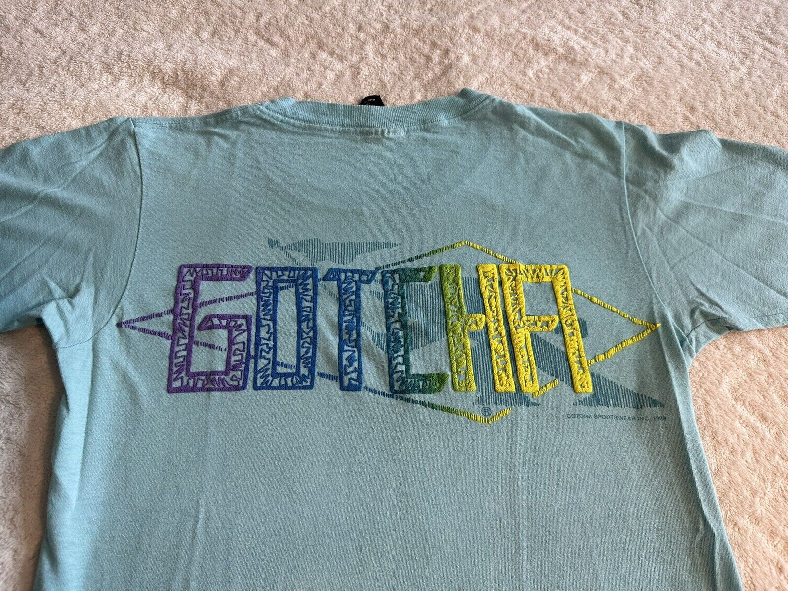 80s GOTCHA SPORTSWEAR スケータープリント スウェット Vintage 1989 1980s 80s Gotcha Sportswear Surf Surfer Surfing
