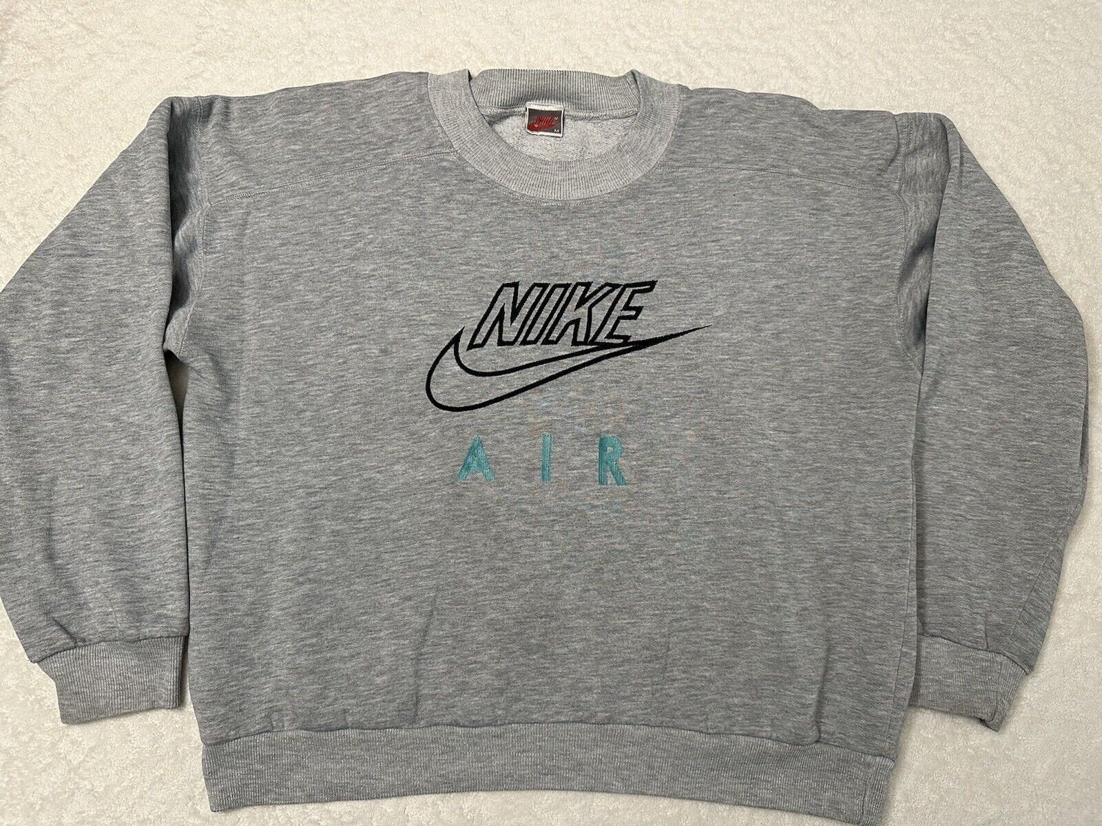Vintage 1980s 1990s Nike Air Swoosh Embroidered Crewneck Vintage 1980s 1990s Nike Air Swoosh Embroidered Crewneck